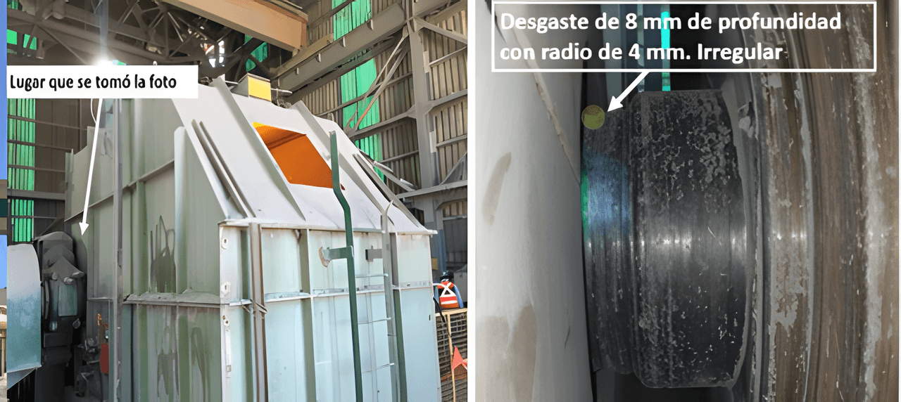 Análisis de grieta en polea motriz correa CV-11 de Codelco - El Teniente